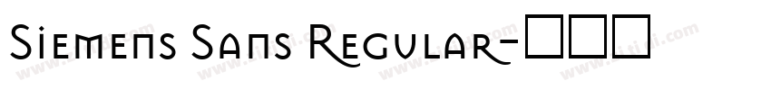 Siemens Sans Regular字体转换 Siemens Sans Regular字体转换